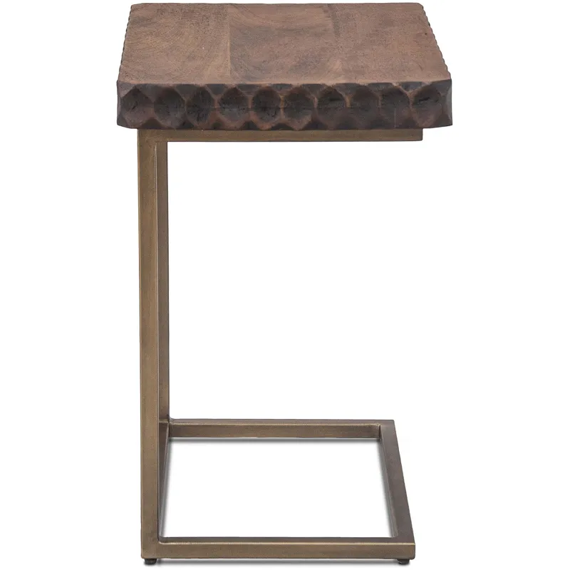 Santa Cruz 18" Side Table in Two Tone