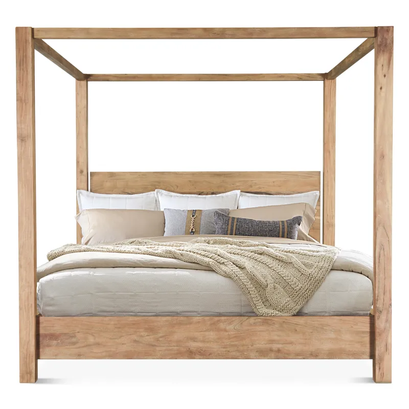 Sedona Canopy King Bed in Brushed Acacia