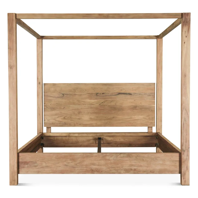 Sedona Canopy King Bed in Brushed Acacia