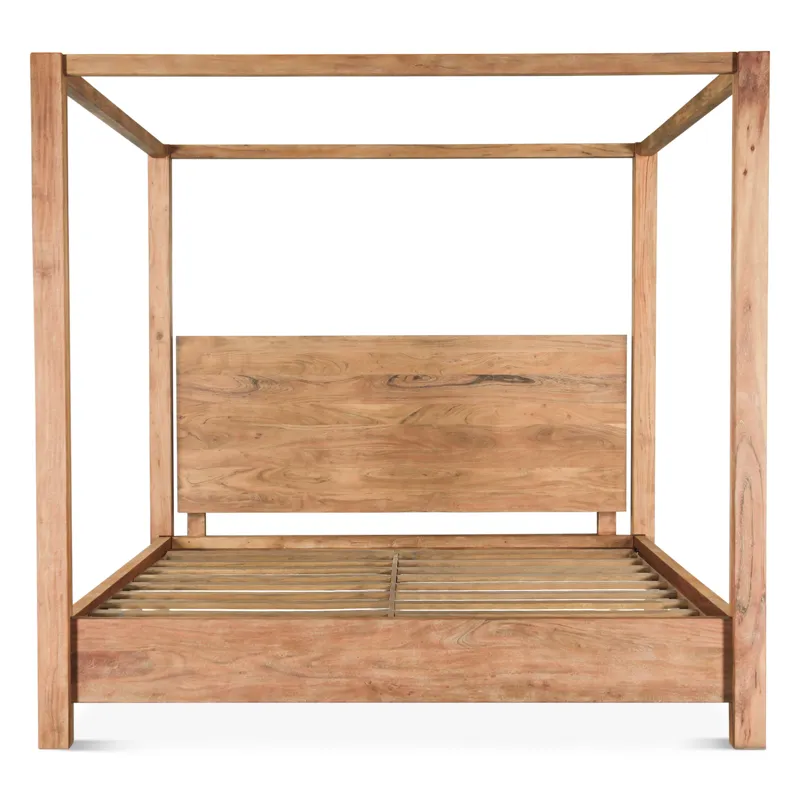 Sedona Canopy King Bed in Brushed Acacia