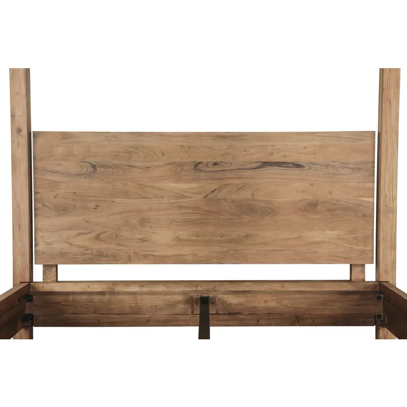 Sedona Canopy King Bed in Brushed Acacia