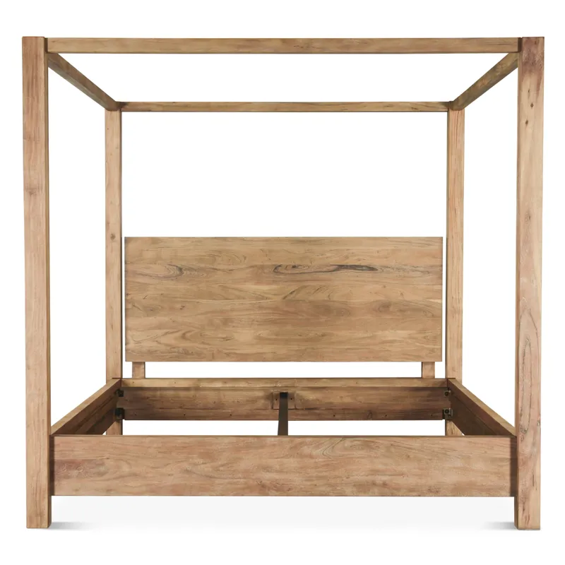 Sedona Canopy Queen Bed in Brushed Acacia