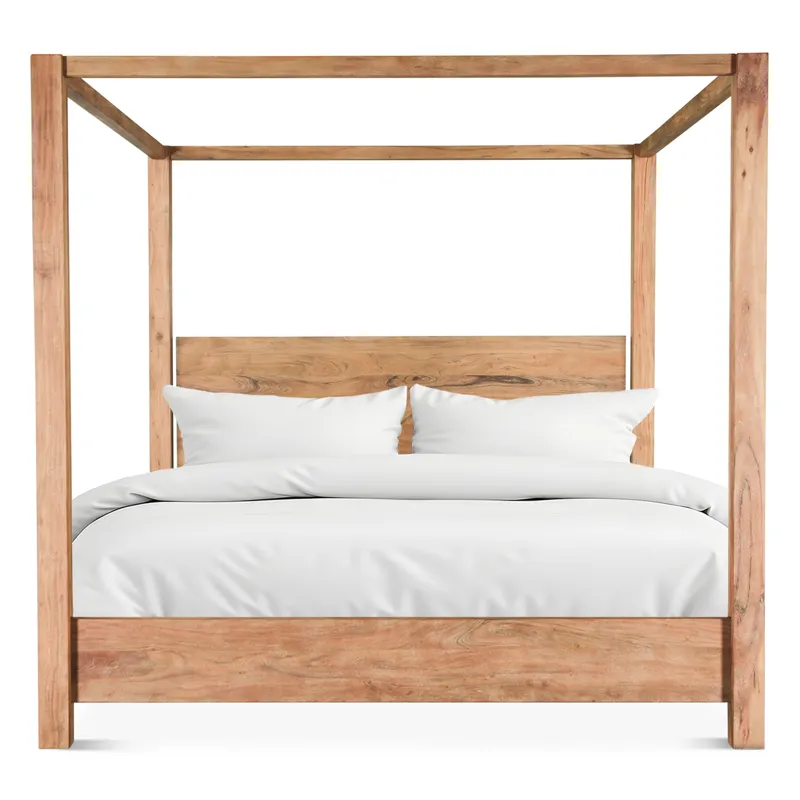 Sedona Canopy Queen Bed in Brushed Acacia