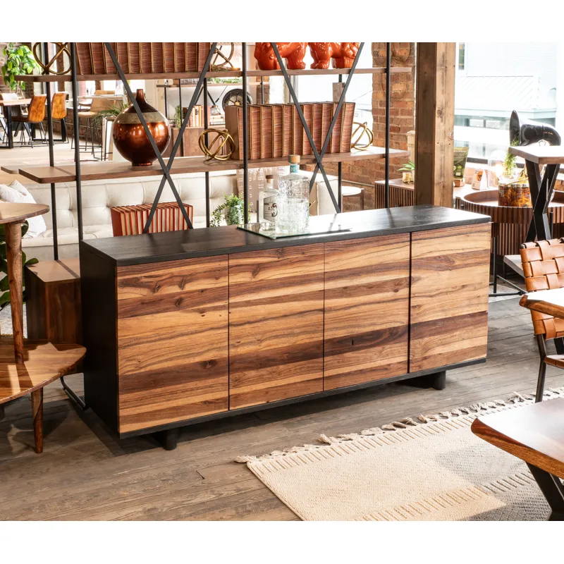 Santa Fe 72" Four Door Sideboard in Natural Saal Wood