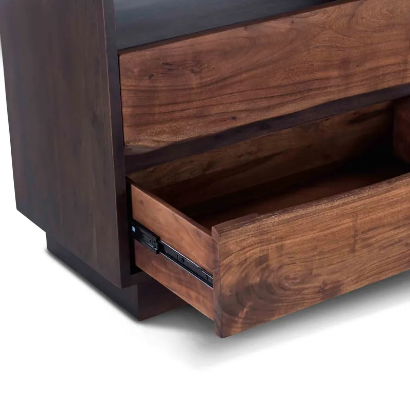 San Marino 64" Dresser in Raw Walnut and Ebony