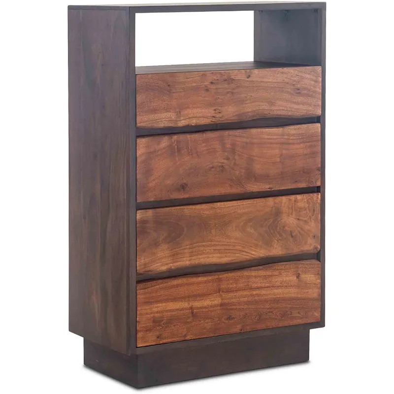 San Marino 34" Wide Tall Chest in Raw Walnut