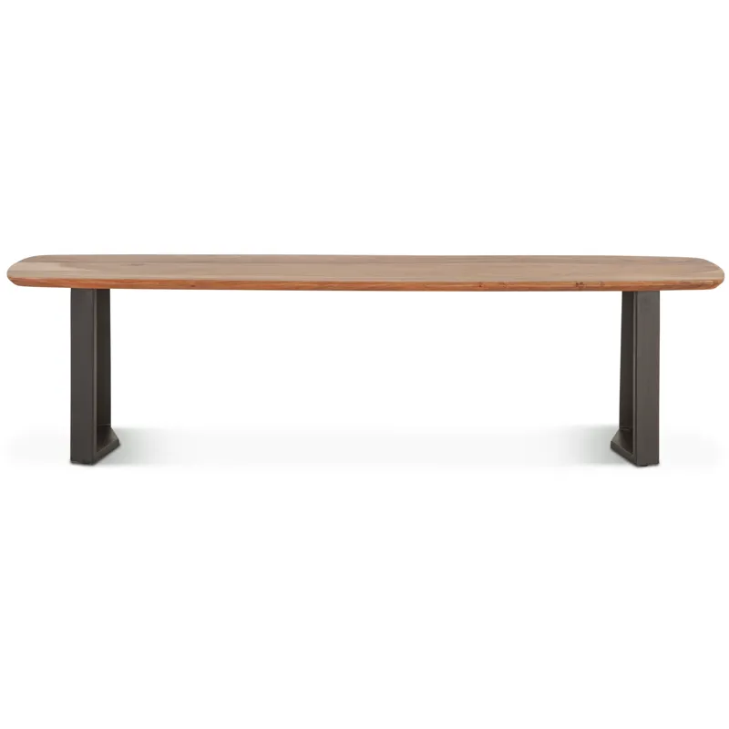 Salerno 68 Bench in Smoked Acacia