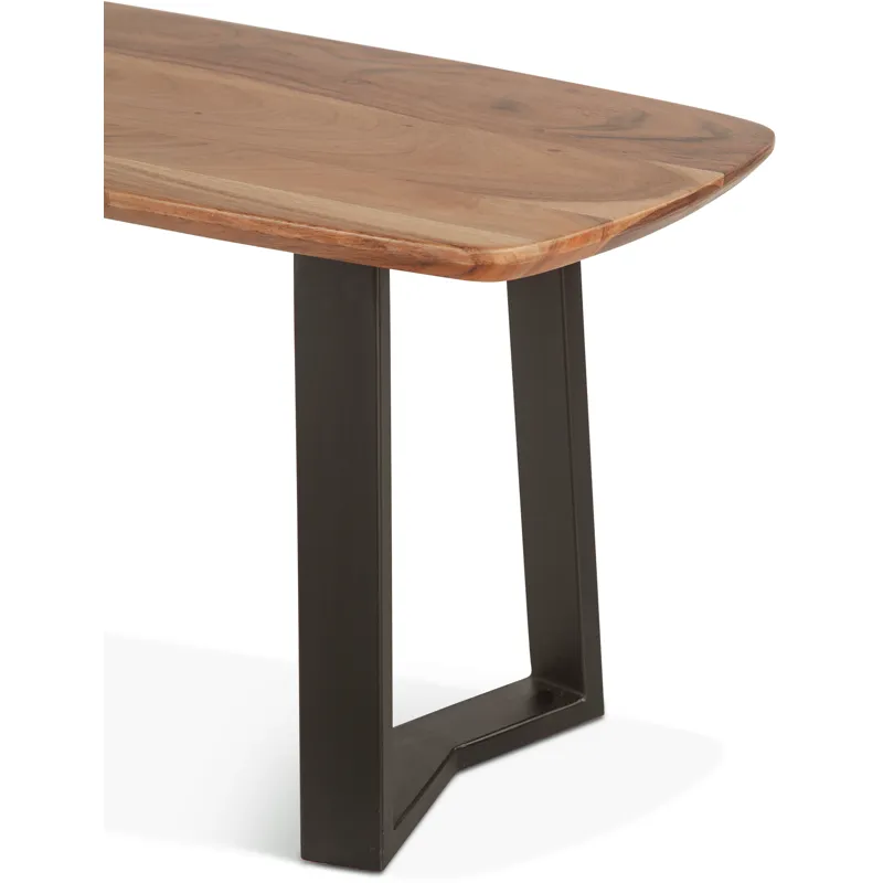 Salerno 68 Bench in Smoked Acacia