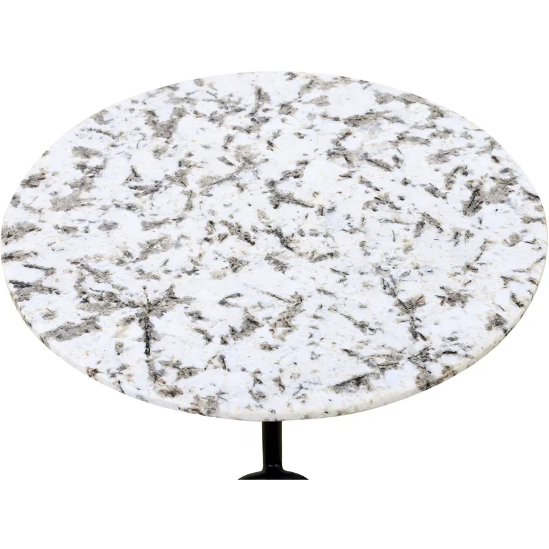 Sperre 18" Accent Table with Alaska White Marble