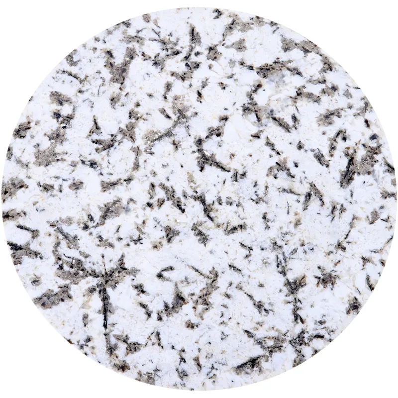 Sperre 18" Accent Table with Alaska White Marble