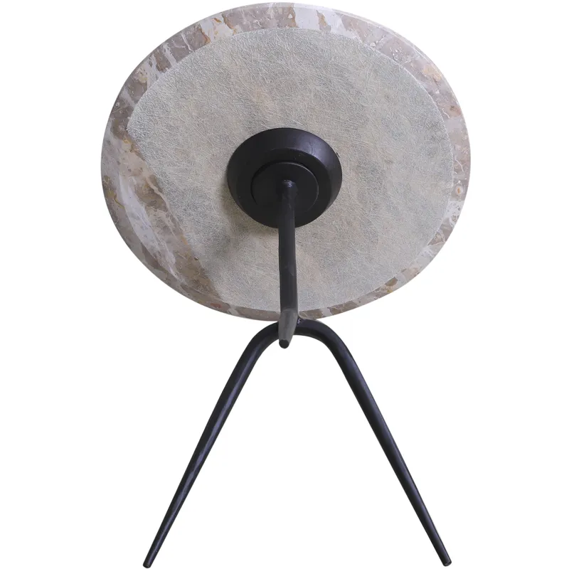 Sperre 18" Accent Table with Capri Beige Marble