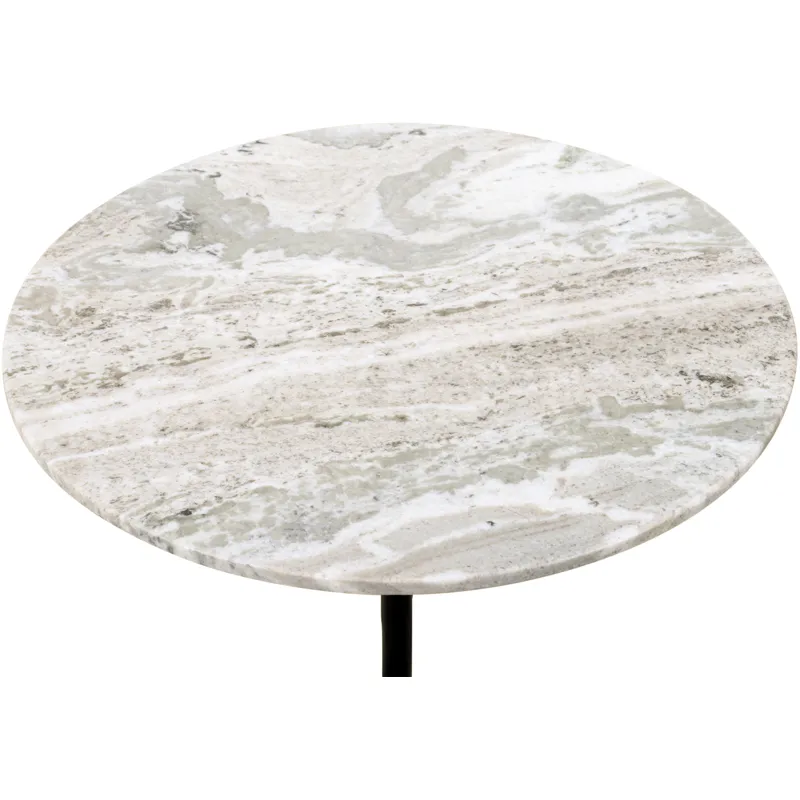 Sperre 18" Accent Table with Fancy Brown Marble