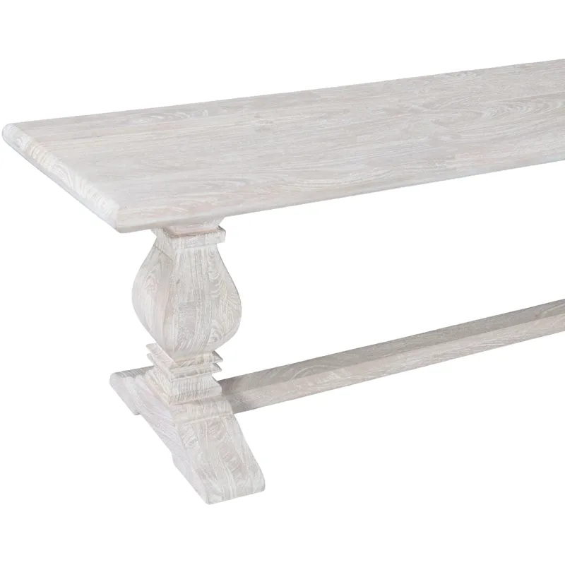 San Rafael 72" Bench in Heirloom White