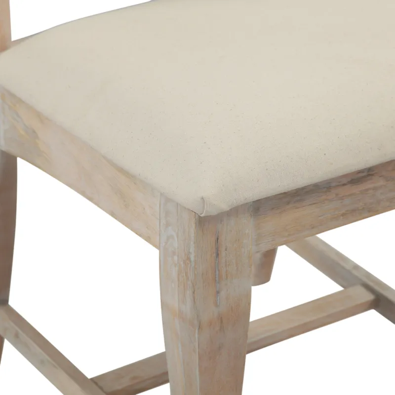 San Rafael 18" Upholstered Dining Chair in Heirloom White