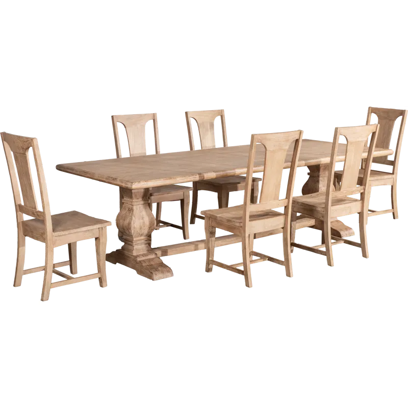 San Rafael 84" Dining Table in Antique Oak