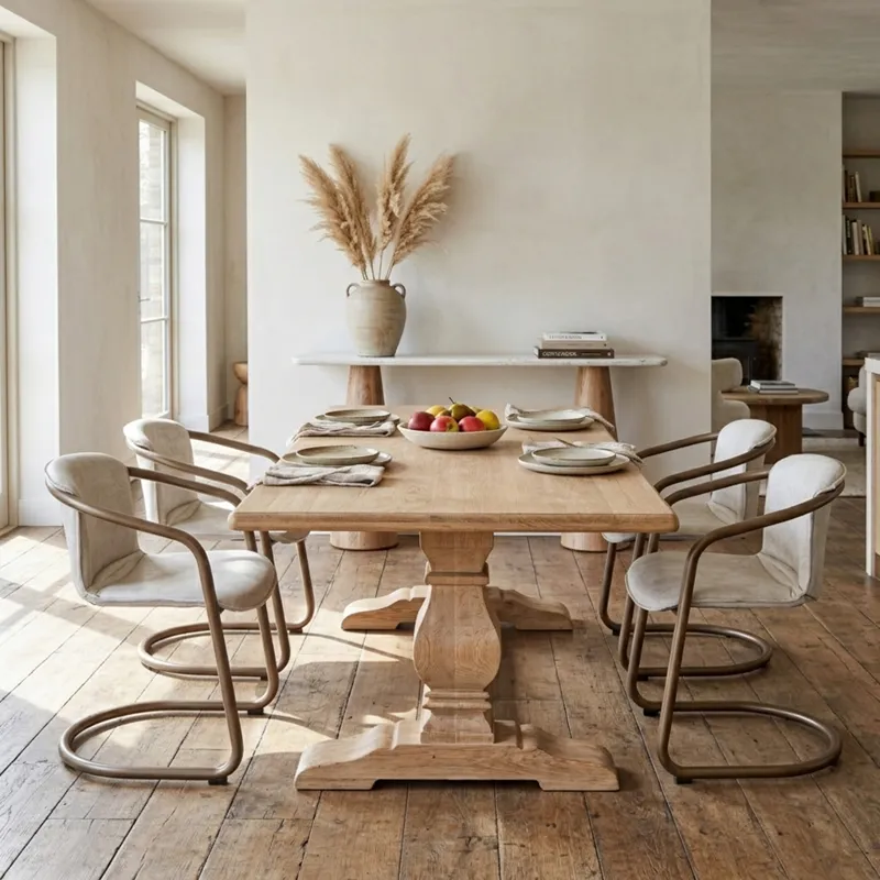 San Rafael 84" Dining Table in Antique Oak