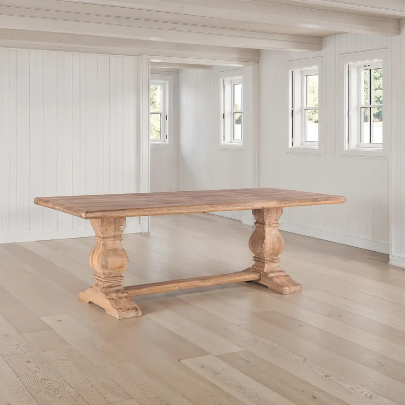 San Rafael 84" Dining Table in Antique Oak