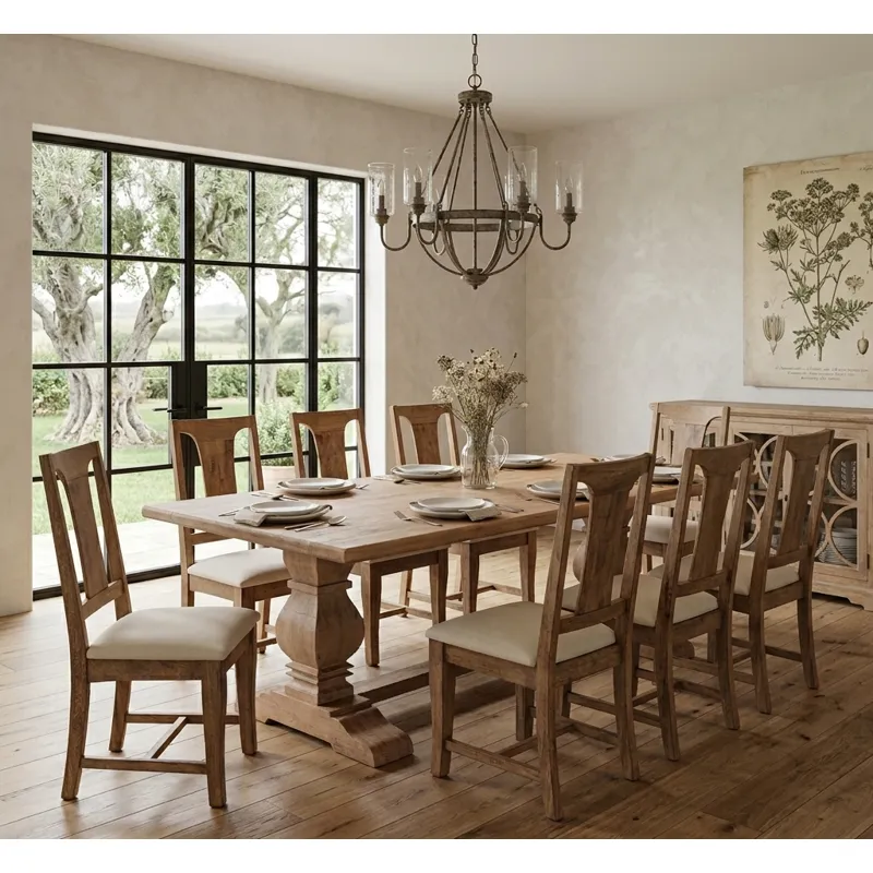 San Rafael 94" Dining Table in Antique Oak