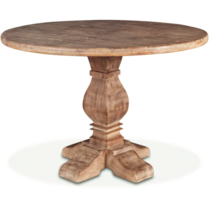 San Rafael 48" Round Gathering Table in Antique Oak