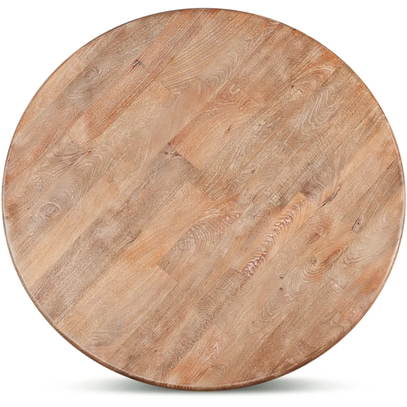 San Rafael 48" Round Dining Table in Antique Oak