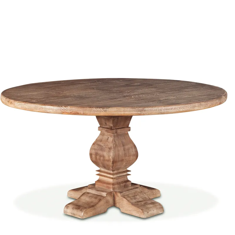 San Rafael 54" Round Dining Table in Antique Oak