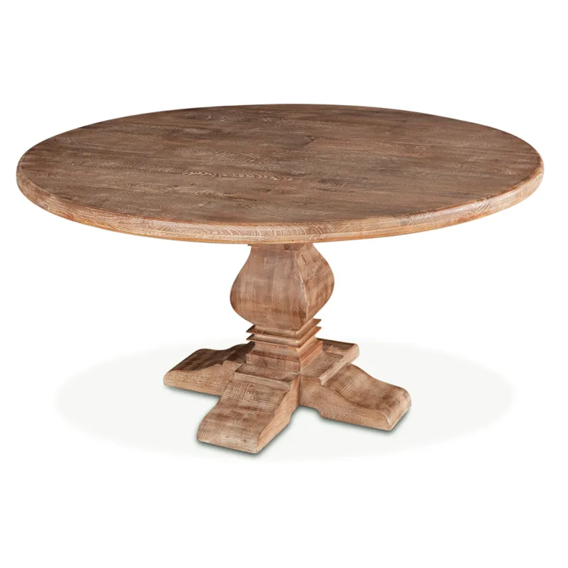 San Rafael 54" Round Dining Table in Antique Oak