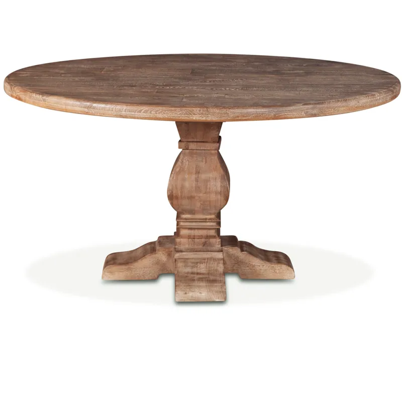 San Rafael 54" Round Dining Table in Antique Oak