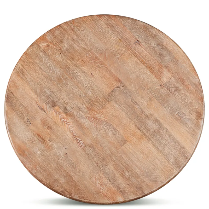 San Rafael 54" Round Dining Table in Antique Oak