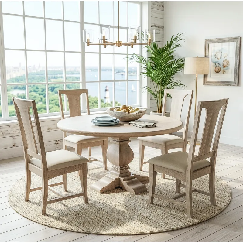 San Rafael 18" Upholstered Dining Chair in Heirloom White