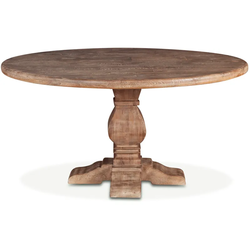 San Rafael 60" Round Dining Table in Antique Oak