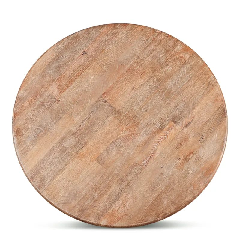 San Rafael 60" Round Dining Table in Antique Oak