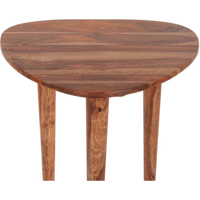 Salem 23" Side Table in Natural Sheesham Wood