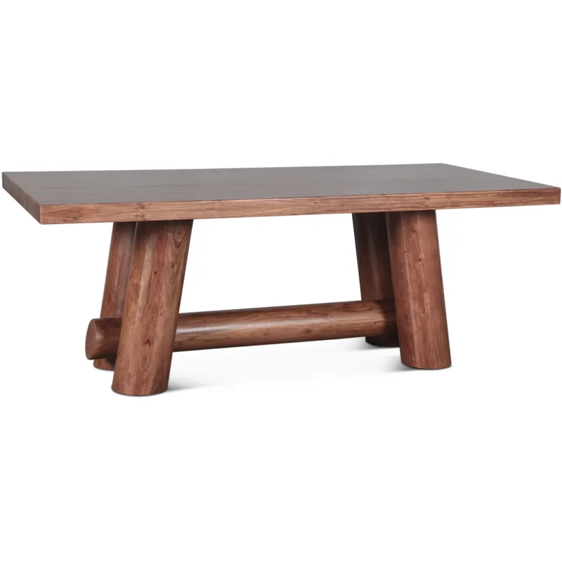 Timbers Barrel 80" Dining Table in Light Vinegar Acacia