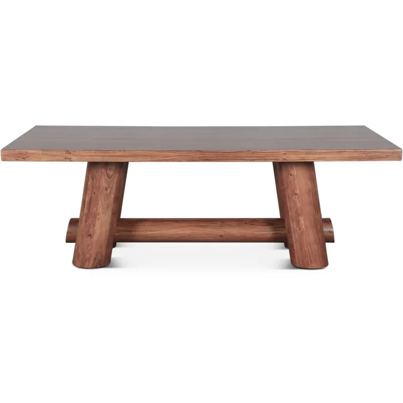 Timbers Barrel 94" Dining Table in Light Vinegar Acacia