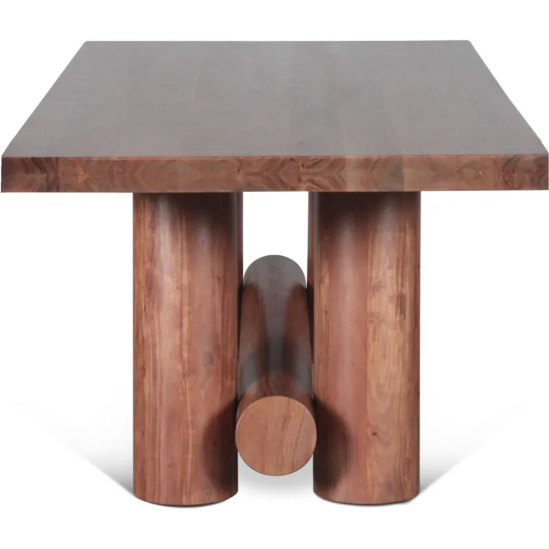Timbers Barrel 94" Dining Table in Light Vinegar Acacia