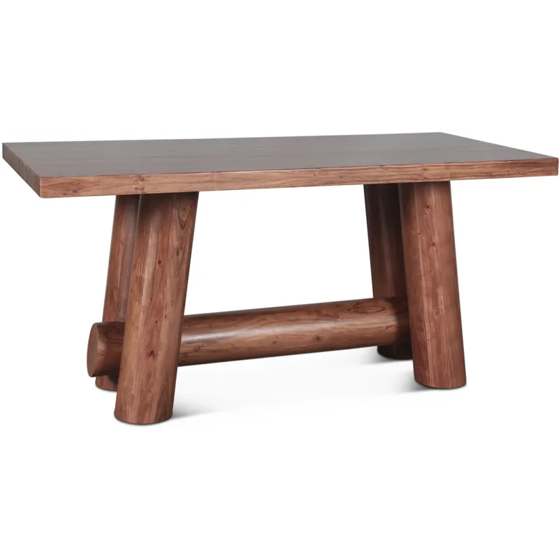 Timbers Barrel 80" Gathering Table in Light Vinegar Acacia