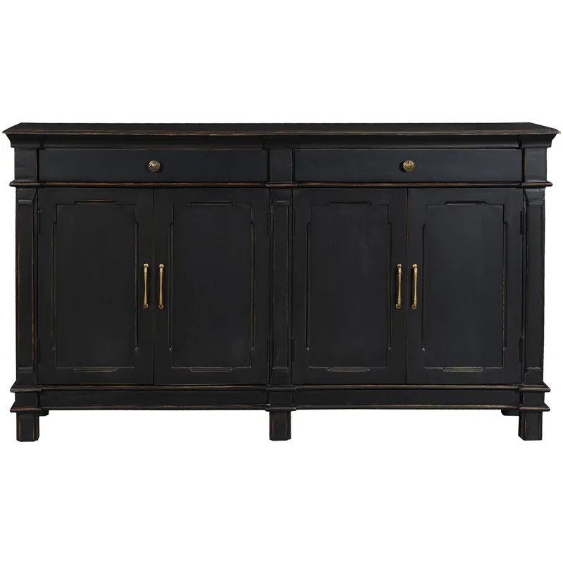 Turin 70" Sideboard in Distressed Black