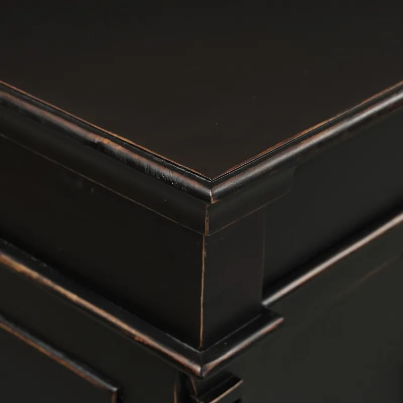 Turin 70" Sideboard in Distressed Black