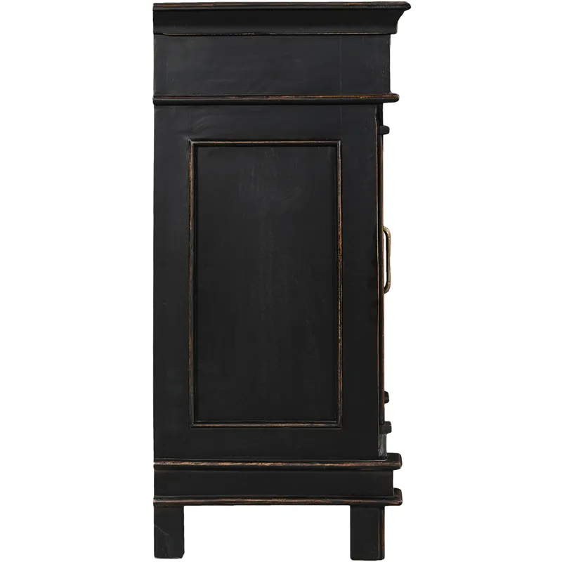 Turin 70" Sideboard in Distressed Black