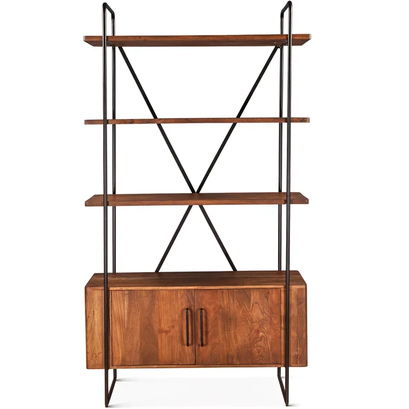 Verbania 46" Bookshelf in Pecan Brown