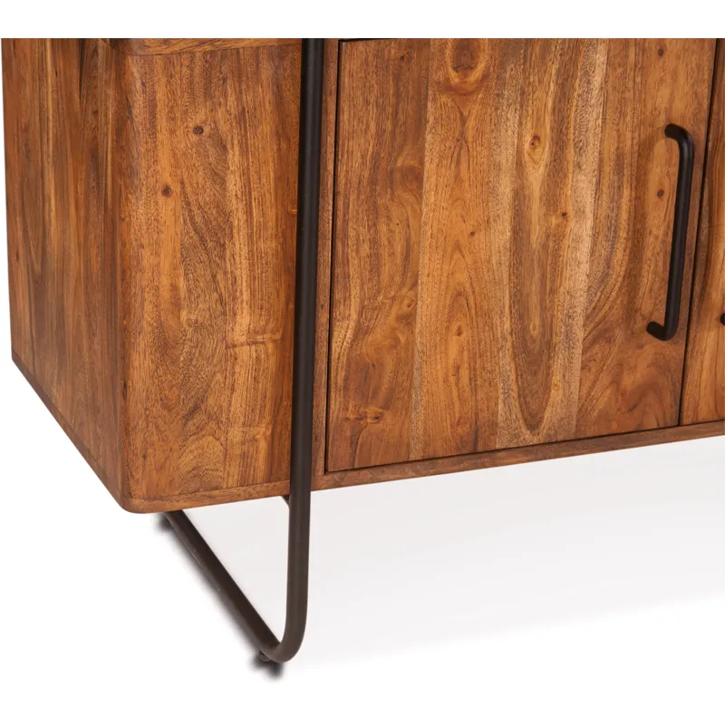 Verbania 75" Bookshelf in Pecan Brown