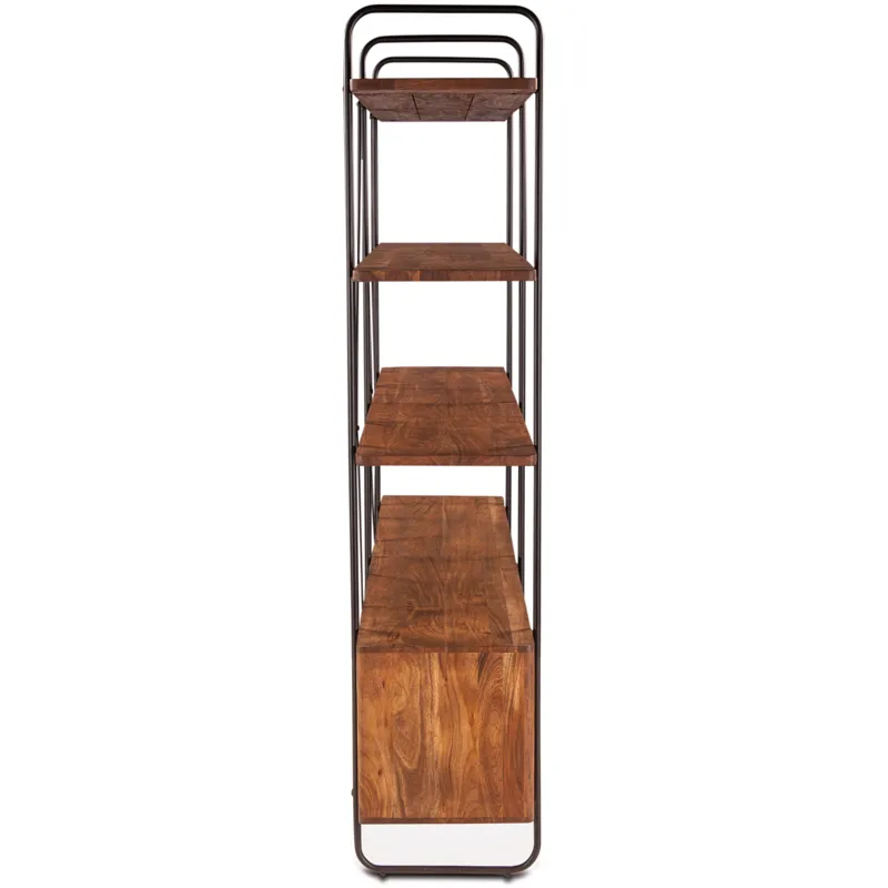 Verbania 75" Bookshelf in Pecan Brown