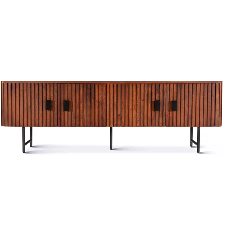 Verbania 67" Plasma Cabinet in Pecan Brown