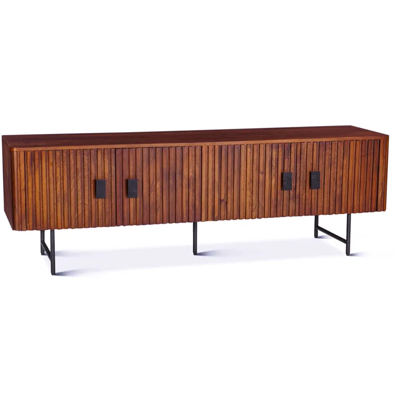 Verbania 67" Plasma Cabinet in Pecan Brown