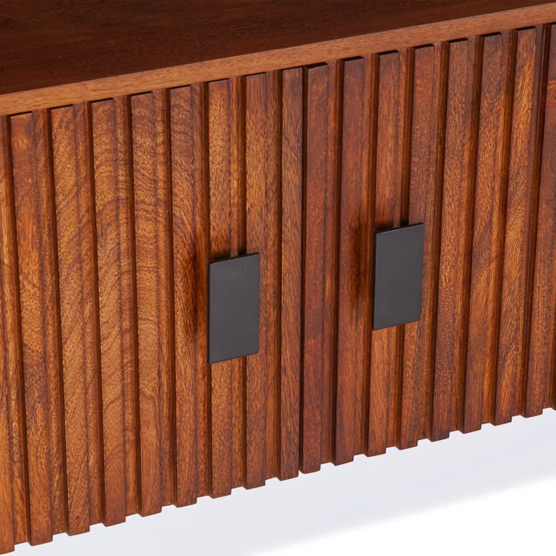 Verbania 67" Plasma Cabinet in Pecan Brown