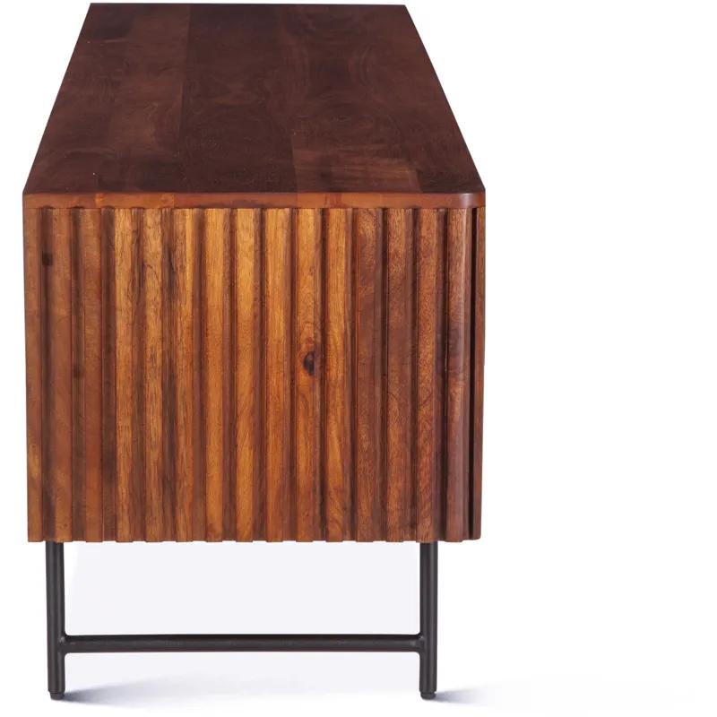 Verbania 67" Plasma Cabinet in Pecan Brown