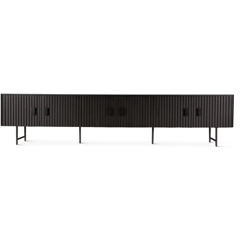 Verbania 98" Plasma Cabinet in Matte Black