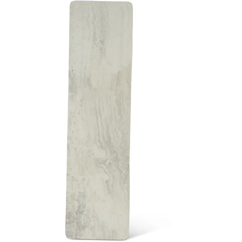 Vista 60" Console Table with White Travertine and Light Base