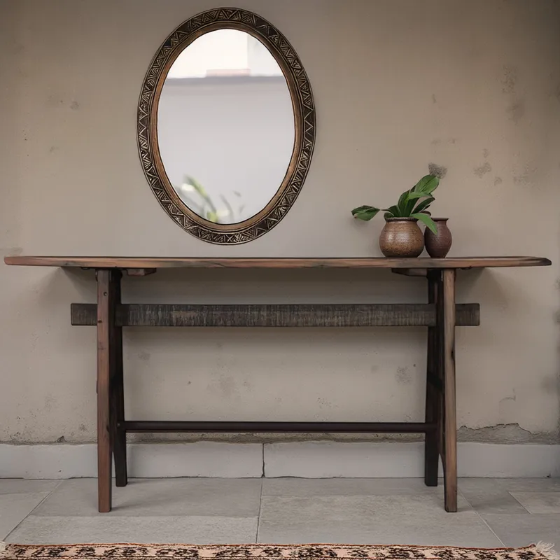 Whitley 62" Console Table in Reclaimed Teak