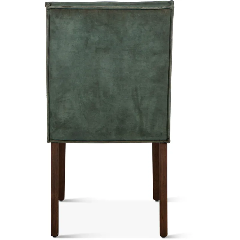 Grosvenor Madison 18" Dining Chair in Green Velvet with Dark Legs
